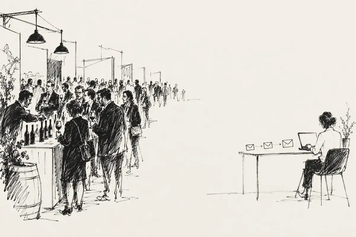 Wine Trade Shows vs Email Outreach: What ProWein and Vinexpo Cost